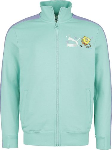 Puma Bunda PUMA x SPONGEBOB T7 TR Tepláková bunda máta