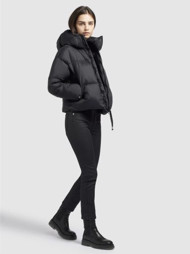 Khujo Lexi Vintage Ski Puffer Dámský kabát černá
