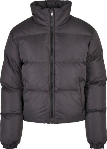 Urban Classics Ladies Short Peached Puffer Jacket Dámská zimní bunda černá