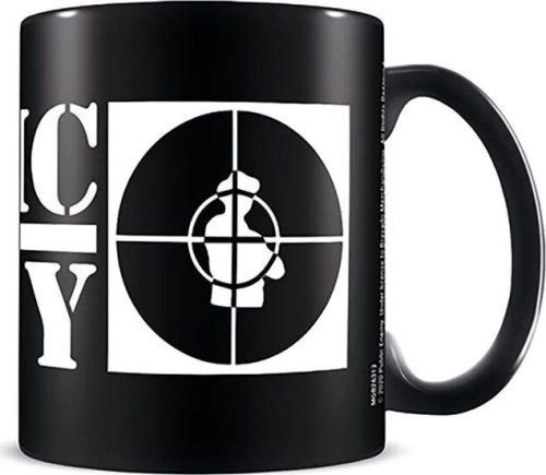 Public Enemy Crosshairs Logo Hrnek vícebarevný