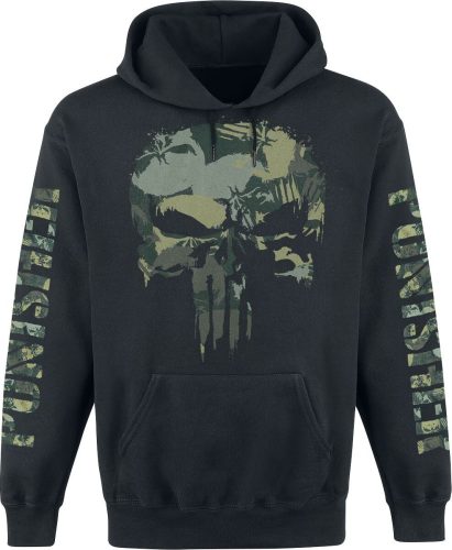 The Punisher Camo Skull Mikina s kapucí černá