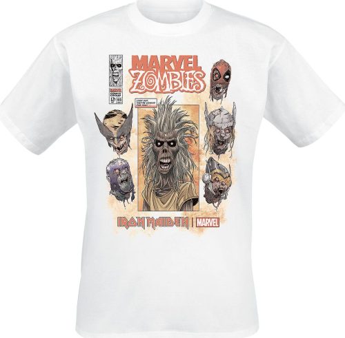 Iron Maiden Iron Maiden x Marvel Collection - Zombie Eddie Comic Tričko bílá