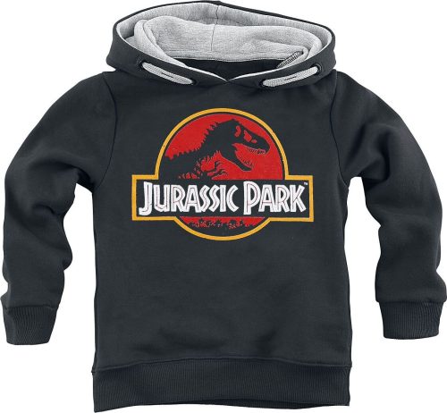 Jurassic Park Kids - Classic Logo detská mikina s kapucí černá