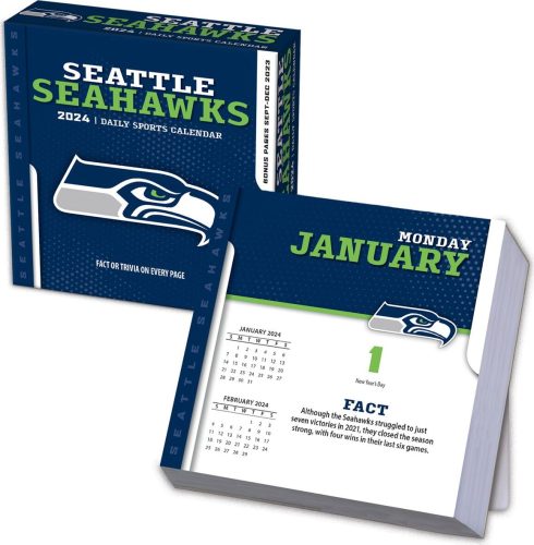 NFL Seattle Seahawks - Abreißkalender Stolní kalendář vícebarevný