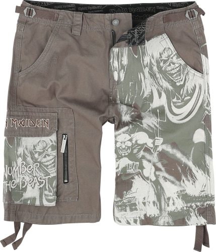 Iron Maiden EMP Signature Collection Cargo kraťasy khaki