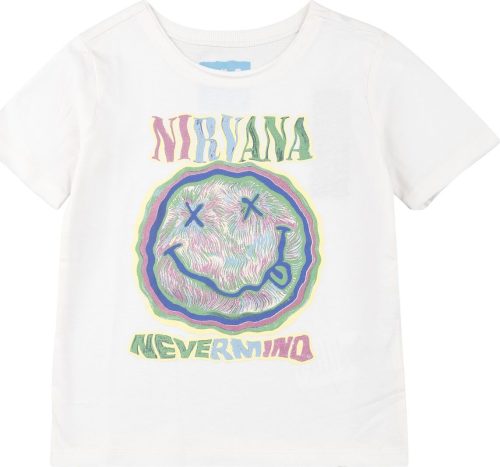 Nirvana Amplified Collection - Scribble Smiley detské tricko šedobílá