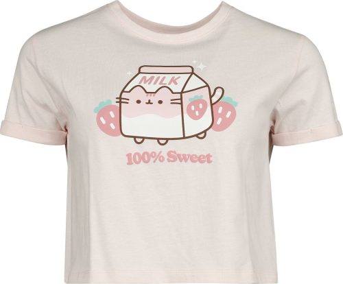 Pusheen Strawberry Dámské tričko světle růžová