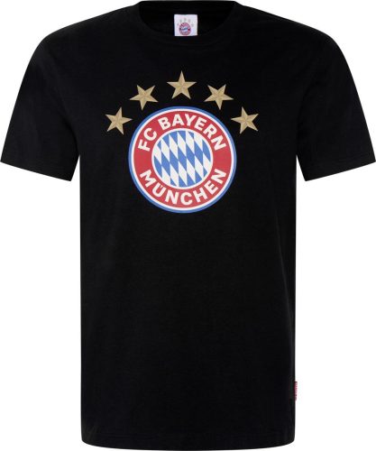 FC Bayern München Logo Tričko černá