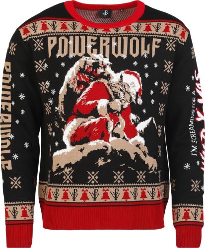 Powerwolf Holiday Sweater 2023 Pletený svetr vícebarevný