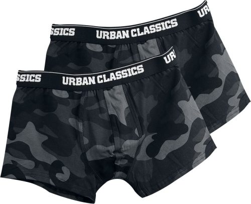 Urban Classics Balení 2 ks kamufláž boxerek Boxerky tmavě maskáčová