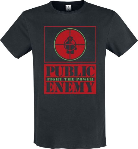 Public Enemy Amplified Collection - Fight The Power Target Tričko černá