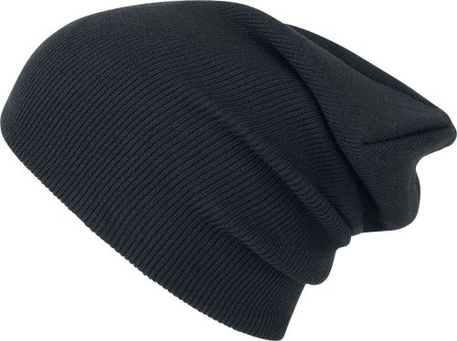 Urban Classics Beanie Basic Flap Long Version Beanie čepice černá