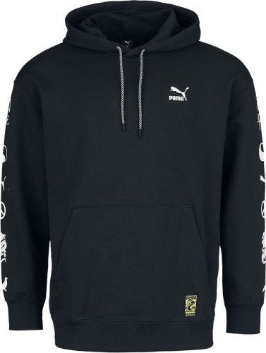 Puma Mikina PUMA x STAPLE TR s potiskem Mikina s kapucí černá