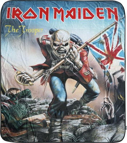 Iron Maiden Trooper Flísová deka černá