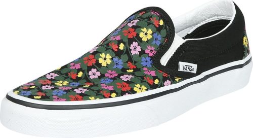 Vans Klasické slip-on boty Floral černo/bílé tenisky černá