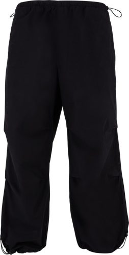Urban Classics Popelínové kalhoty v parašutistickém stylu Baggy kalhoty černá