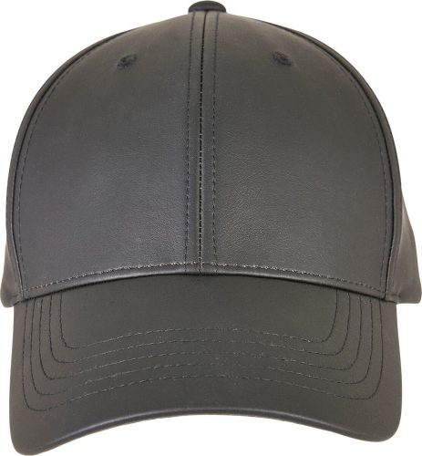 Flexfit Synthetic Leather Alpha Shape Dad Cap Trucker kšiltovka černá