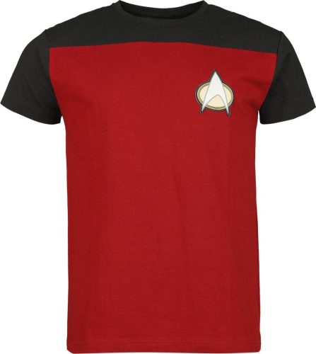 Star Trek Logo Tričko cervená/cerná