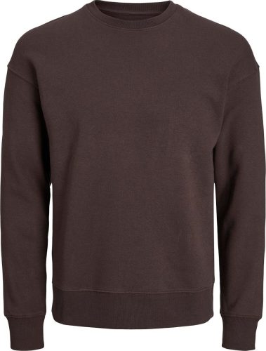 Jack & Jones Basic mikina s klasickým výstřihem Star NOOS Mikina tmavě hnedá