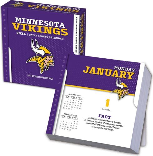 NFL Minnesota Vikings - Abreißkalender Stolní kalendář vícebarevný