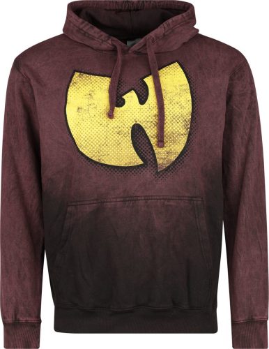 Wu Tang Clan Logo Mikina s kapucí tmavě červená