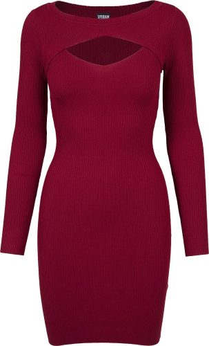 Urban Classics Ladies Cut Out Dress Šaty burgundská červeň