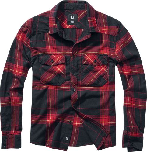 Brandit Checkshirt Košile cerná/cervená/žlutá