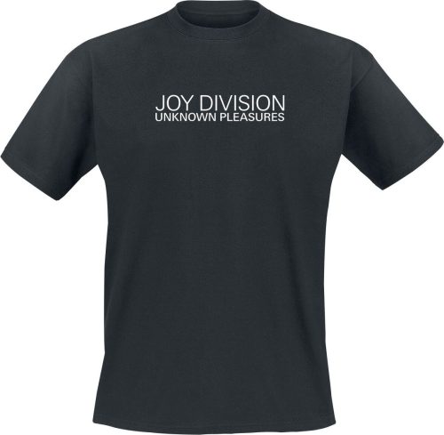 Joy Division Unknown Pleasures Text Pulsar Back (A) Tričko černá