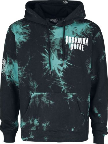 Parkway Drive EMP Signature Collection Mikina s kapucí cerná/tyrkysová