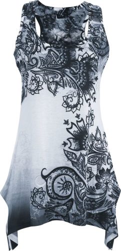 Innocent Lace Panel Vest Dámský top bílá/cerná