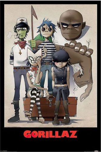 Gorillaz Characters plakát vícebarevný