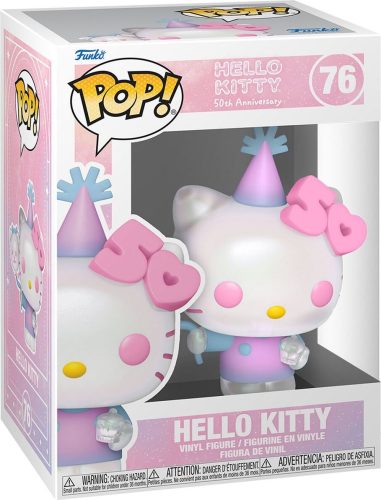 Hello Kitty Vinylová figurka č.76 Hello Kitty (50th Anniversary) Sberatelská postava vícebarevný