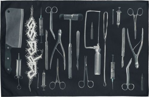 Carcass Tools Textilní plakát cerná/šedá/bílá