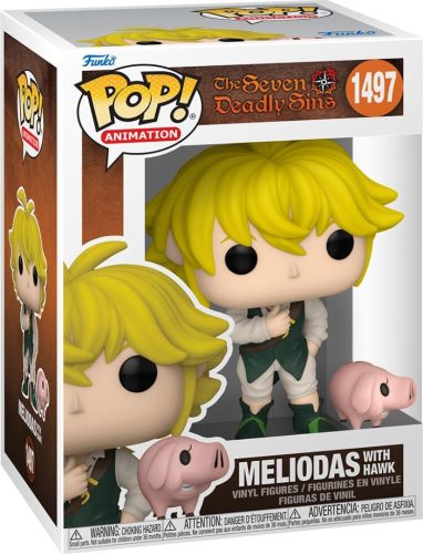 The Seven Deadly Sins Meliodas with Hawk Vinyl Figur 1497 Sberatelská postava vícebarevný