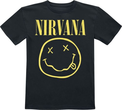 Nirvana Kids - Smiley detské tricko černá