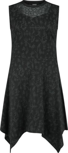 Black Premium by EMP Dress With Runes Alloverprint Šaty černá