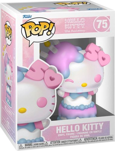 Hello Kitty Vinylová figurka č.75 Hello Kitty (50th Anniversary) Sberatelská postava vícebarevný