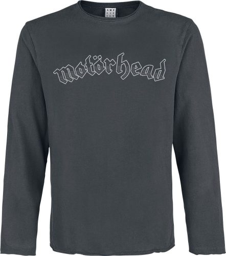 Motörhead Amplified Collection - Snaggletooth Crest Tričko s dlouhým rukávem charcoal