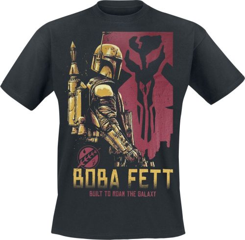 Star Wars The Book Of Boba Fett - Roam The Galaxy Tričko černá