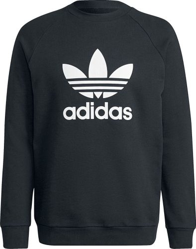 Adidas Trefoil Crew Mikina cerná/bílá