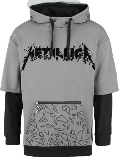 Metallica EMP Signature Collection Mikina s kapucí šedá/cerná