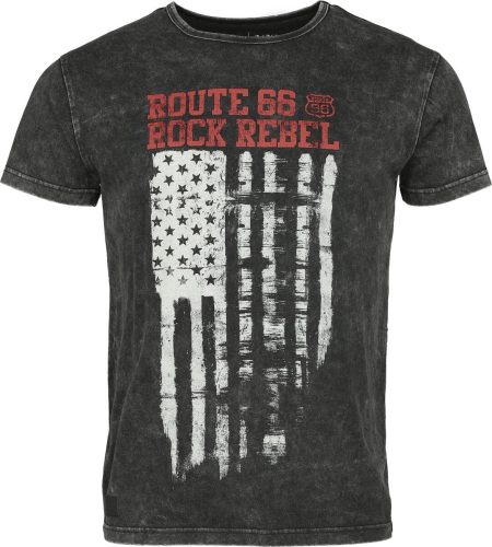 Rock Rebel by EMP Rock Rebel X Route 66 - T-Shirt Tričko černá