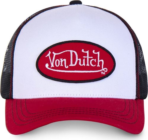 Von Dutch Baseballová čepice VON DUTCH se síťovinou Baseballová kšiltovka bílá/cervená