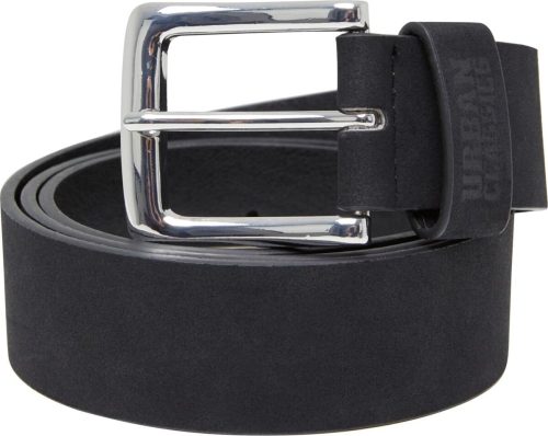 Urban Classics Suede Leather Imitation Belt Opasky černá