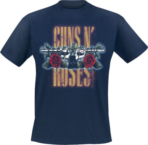 Guns N' Roses Vintage Pistols Tričko námořnická modrá