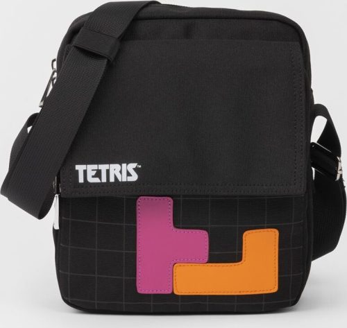 Tetris Blocks Taška pres rameno černá