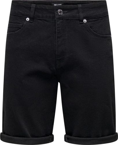 ONLY and SONS ONSPly BLKD 9041 BJ DNM Shorts Džínsové šortky černá