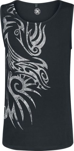 Outer Vision Skin Tattoo Tank top černá