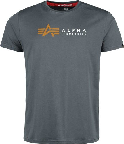 Alpha Industries Alpha Label T-Shirt Tričko šedá