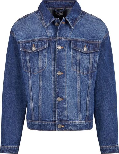 Urban Classics Heavy Ounce Boxy Denim Jacket Džínová bunda modrá